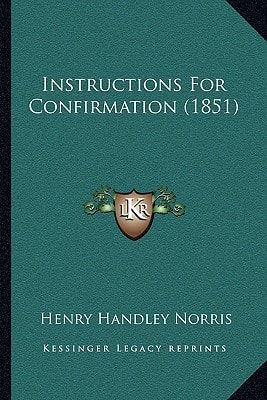 Instructions For Confirmation (1851)