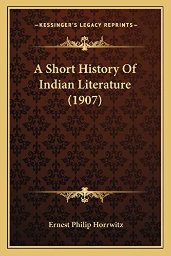 A Short History Of Indian Literature (1907)