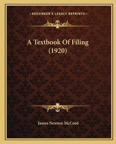 A Textbook Of Filing (1920)