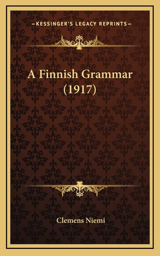 A Finnish Grammar (1917)