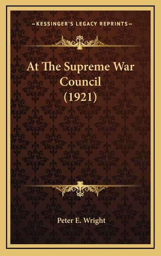 At The Supreme War Council (1921)