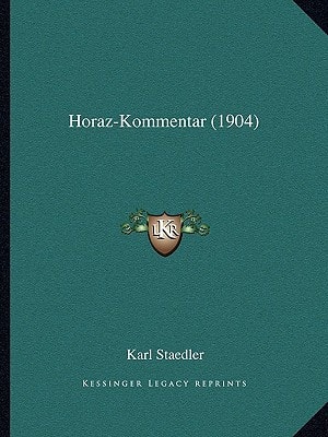 Horaz-Kommentar (1904)