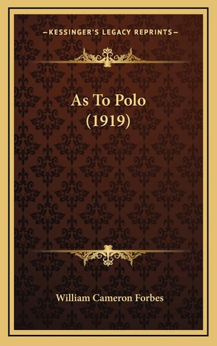 As To Polo (1919)