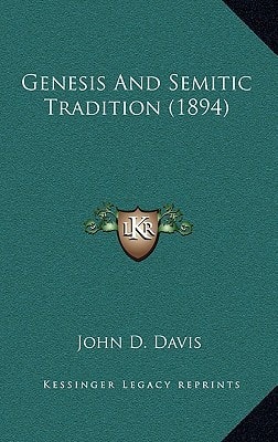 Genesis And Semitic Tradition (1894)