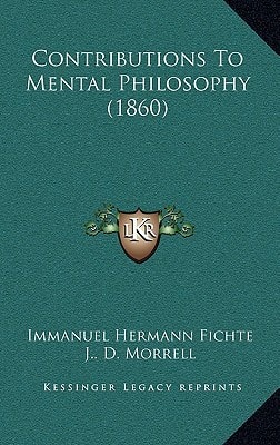 Contributions To Mental Philosophy (1860)