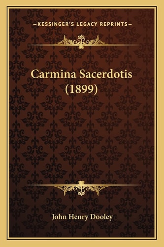 Carmina Sacerdotis (1899)