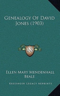 Genealogy Of David Jones (1903)