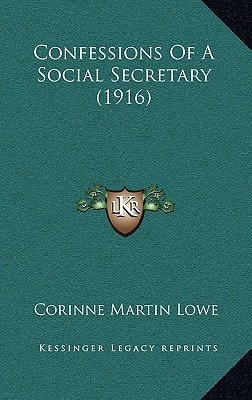 Confessions Of A Social Secretary (1916)
