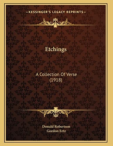 Etchings: A Collection Of Verse (1918)