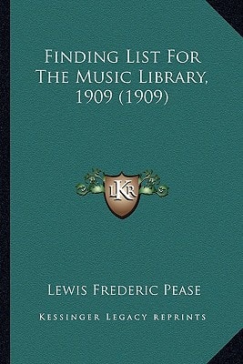 Finding List For The Music Library, 1909 (1909)