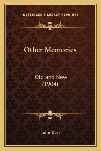 Other Memories: Old and New (1904)