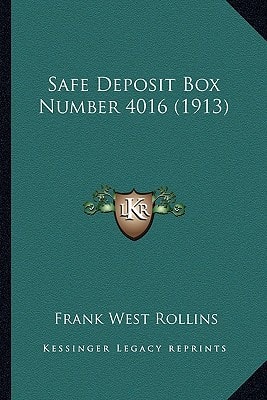 Safe Deposit Box Number 4016 (1913)