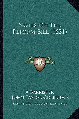 Notes On The Reform Bill (1831)