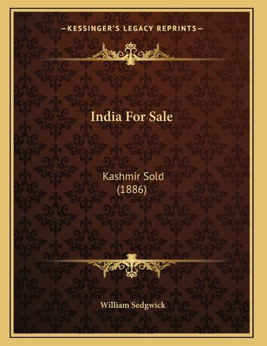 India For Sale: Kashmir Sold (1886)