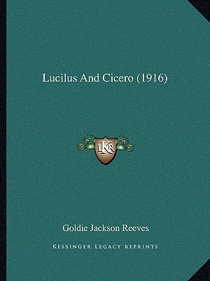 Lucilus And Cicero (1916)