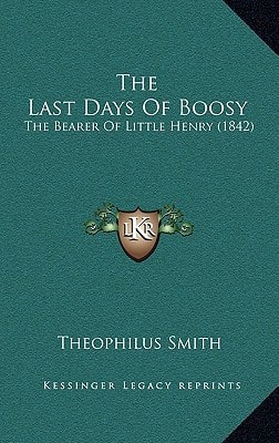 The Last Days Of Boosy: The Bearer Of Little Henry (1842)