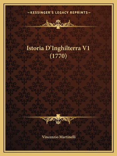 Istoria D'Inghilterra V1 (1770)