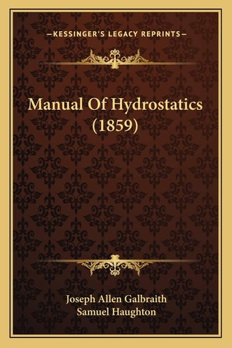 Manual Of Hydrostatics (1859)