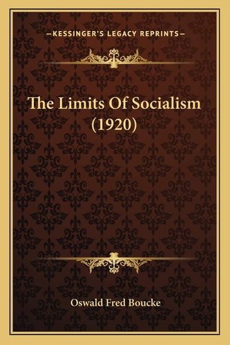 The Limits Of Socialism (1920)