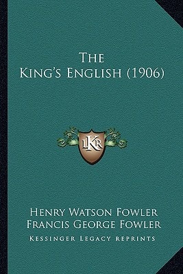 The King's English (1906)