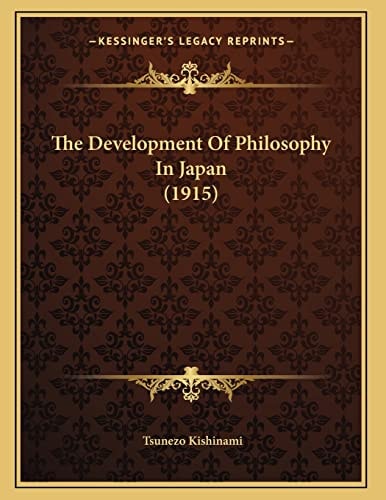 The Development Of Philosophy In Japan (1915)