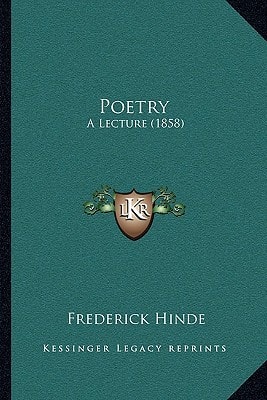 Poetry: A Lecture (1858)