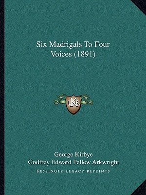 Six Madrigals To Four Voices (1891)