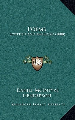 Poems: Scottish And American (1888)