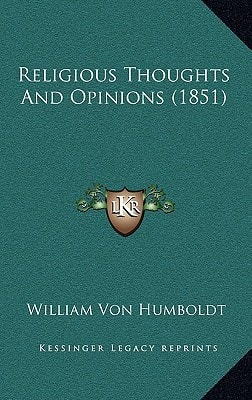 Religious Thoughts And Opinions (1851)