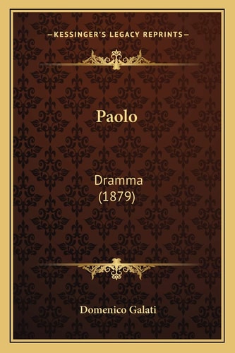 Paolo: Dramma (1879)