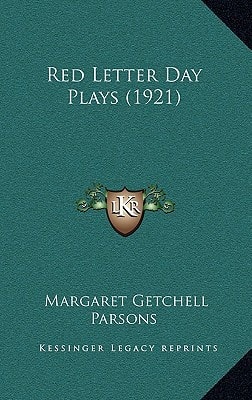 Red Letter Day Plays (1921)