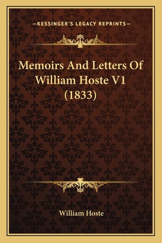 Memoirs And Letters Of William Hoste V1 (1833)