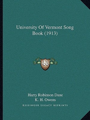University Of Vermont Song Book (1913)