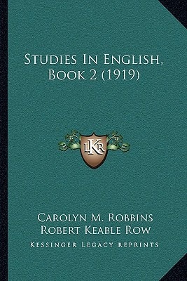 Studies In English, Book 2 (1919)