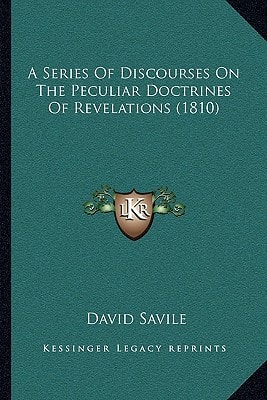 A Series Of Discourses On The Peculiar Doctrines Of Revelations (1810)