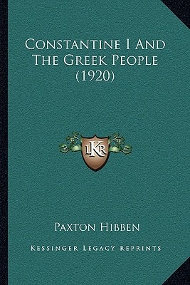 Constantine I And The Greek People (1920)