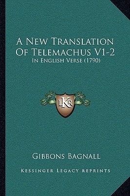 A New Translation Of Telemachus V1-2: In English Verse (1790)