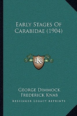 Early Stages Of Carabidae (1904)