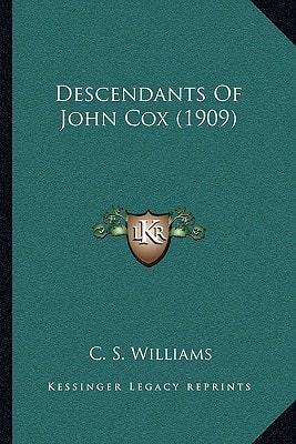 Descendants Of John Cox (1909)