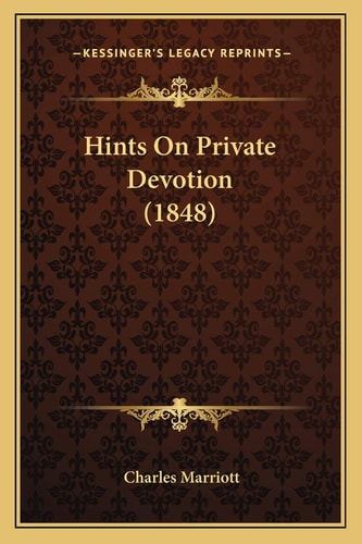 Hints On Private Devotion (1848)