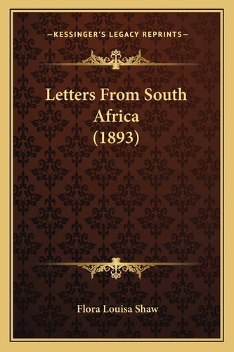 Letters From South Africa (1893)