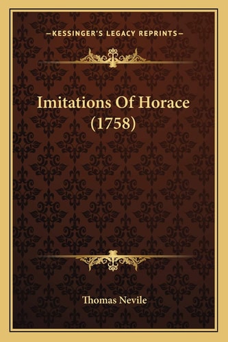 Imitations Of Horace (1758)