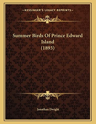 Summer Birds Of Prince Edward Island (1893)