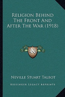 Religion Behind The Front And After The War (1918)