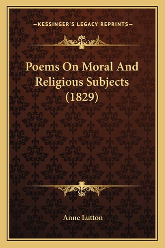 Poems On Moral And Religious Subjects (1829)