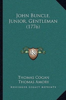 John Buncle, Junior, Gentleman (1776)