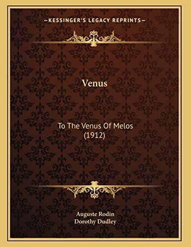 Venus: To The Venus Of Melos (1912)