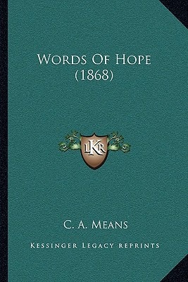 Words Of Hope (1868)