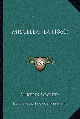Miscellanea (1860)