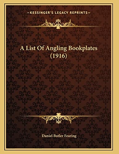A List Of Angling Bookplates (1916)